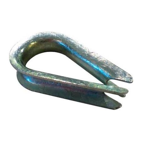 Advantage Sales & Supply Advantage Standard Duty Steel Zinc Plated Wire Rope Thimble - 3/16" Diameter - Pack of 6 TSD187P6